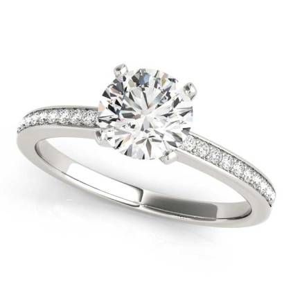 Platinum Diamond Ring With Band Manufacturers in Surat