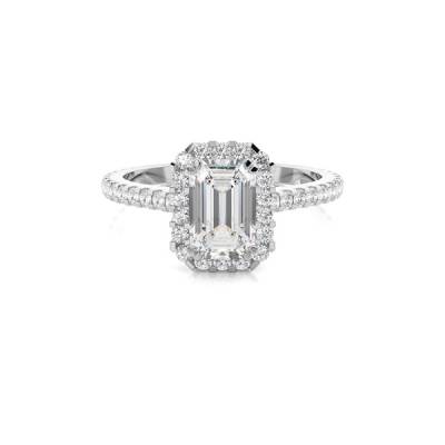 Square Diamond Halo Ring Manufacturers, Suppliers, Exporters in Charleroi