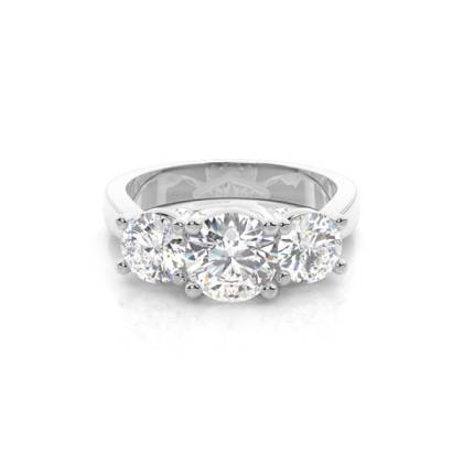 White Gold Three Diamond Ring Manufacturers in Australia