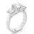White Gold Three Diamond Ring Manufacturers in Surat