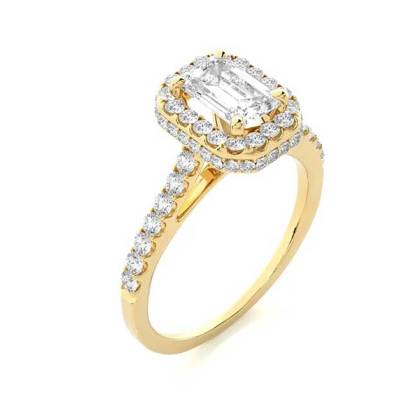 Yellow Gold Halo Ring Manufacturers in Newcastle