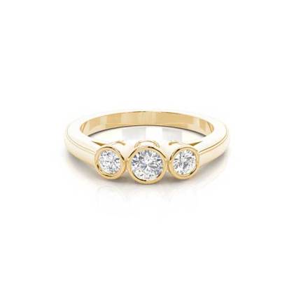 Yellow Gold Round Diamond Ring Manufacturers in Townsville